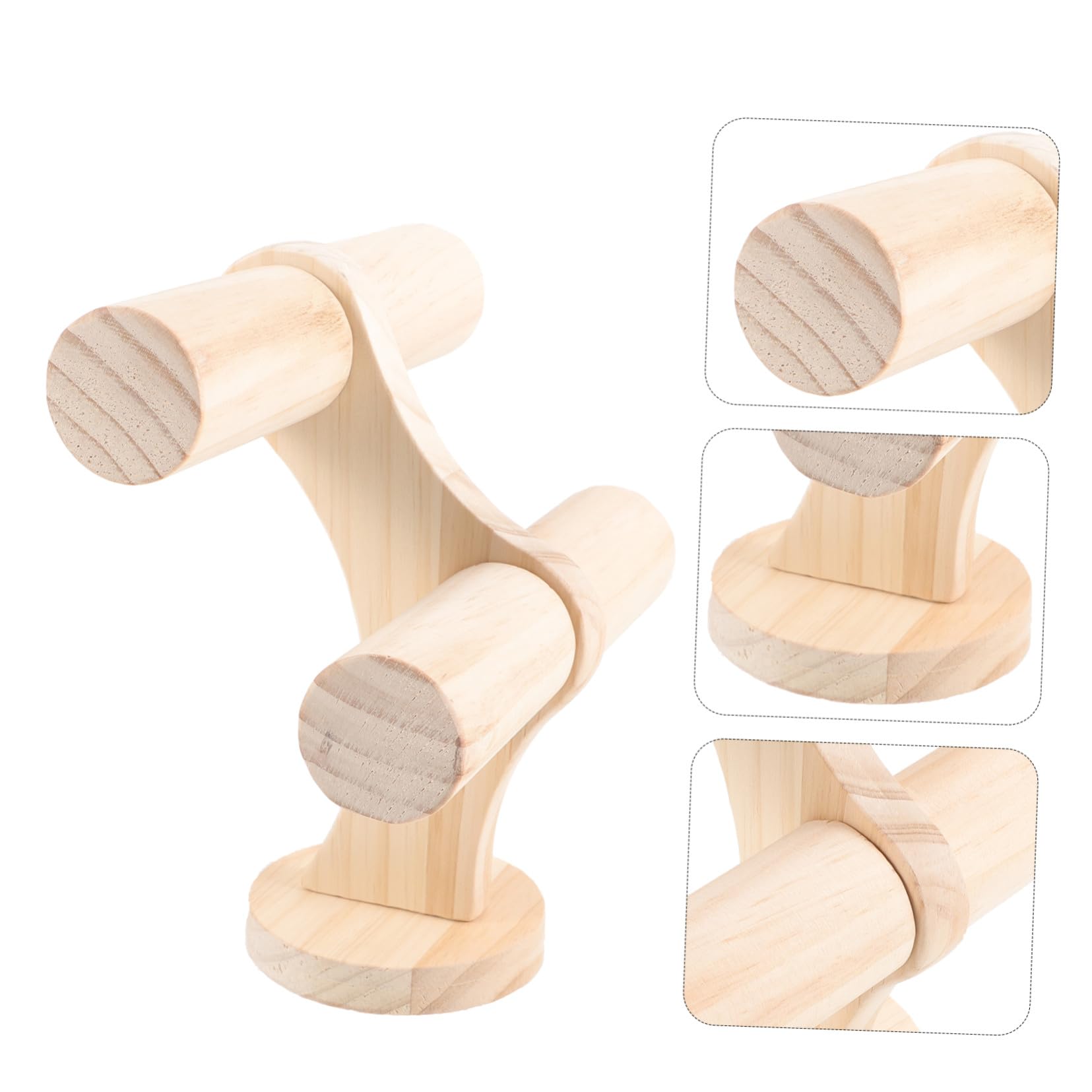 VALICLUD Expositor Caqui Niveles de 2 de Madera Color Pulseras