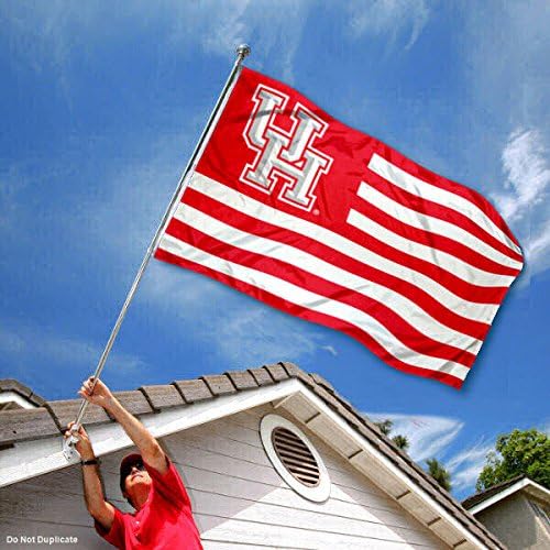 Houston Cougars Stars and Stripes Nation Flag - Image 2