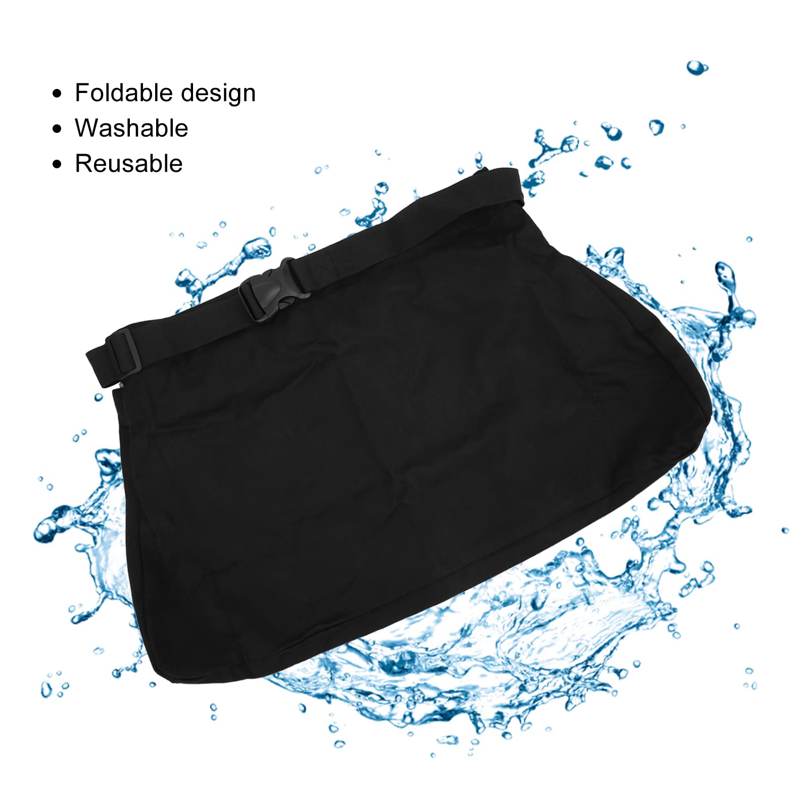 Socobeta Tablier de Cueillette de Fruits, Sac de Cueillette de Fruits de Jardin, Tablier de Cueillette de Jardin Oxford pour Fruits, Agrumes, Légumes(Le Noir)