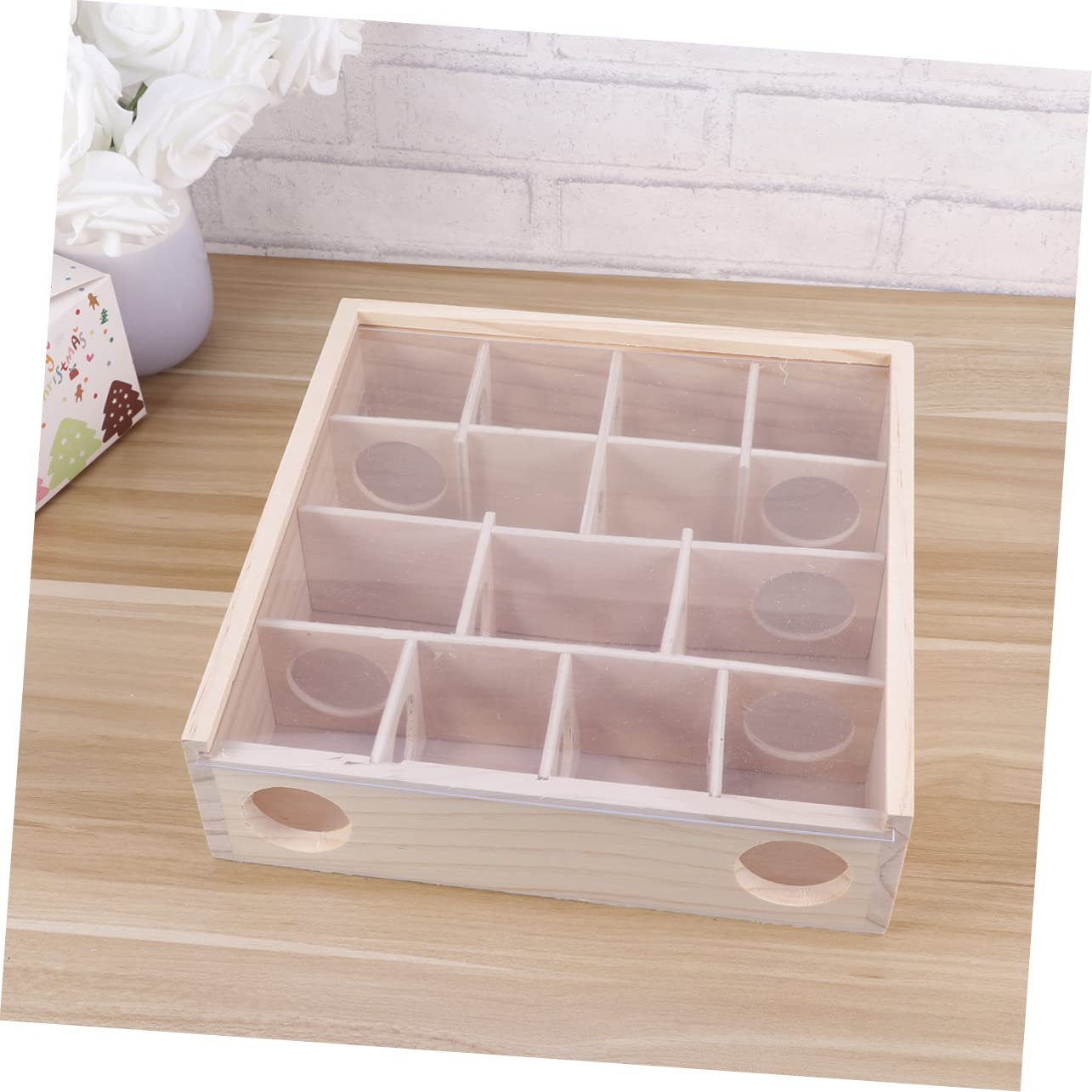 INOOMP Holzlabyrinth für Hamster, Mäuse und Ratten mit Glasabdeckung