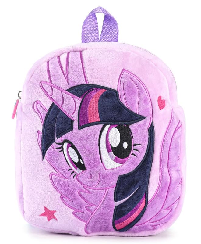 STRIDERS Twilight Sparkle Plush Bag – Huggable My Little Pony Soft Toy Backpack | Cute Collectible Bag for Kids | 30cm Adorable Plush Design Perfect for School, Travel & Play