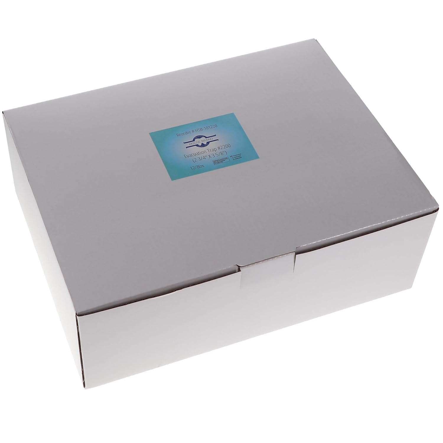 HSB 101220, #2200 2.75" X 3-5/8", Dental Disposable Evacuation Traps – Easy-to-Use Filters for Maintaining Suction System Performance, 12/Bx