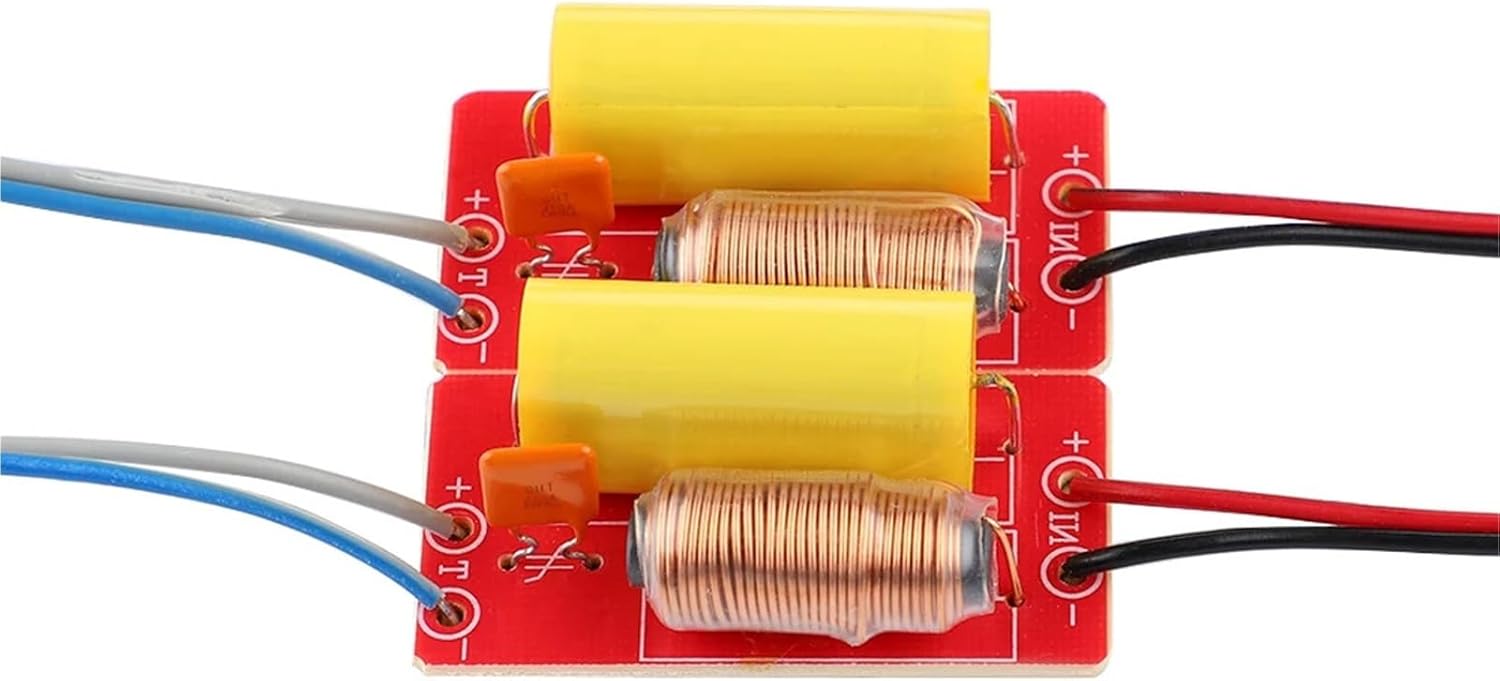 2Pcs Pure Treble Speaker Audio Frequency Divider 40W Stage Home Car Tweeter Crossover Filters for 2-5 Inch Speaker