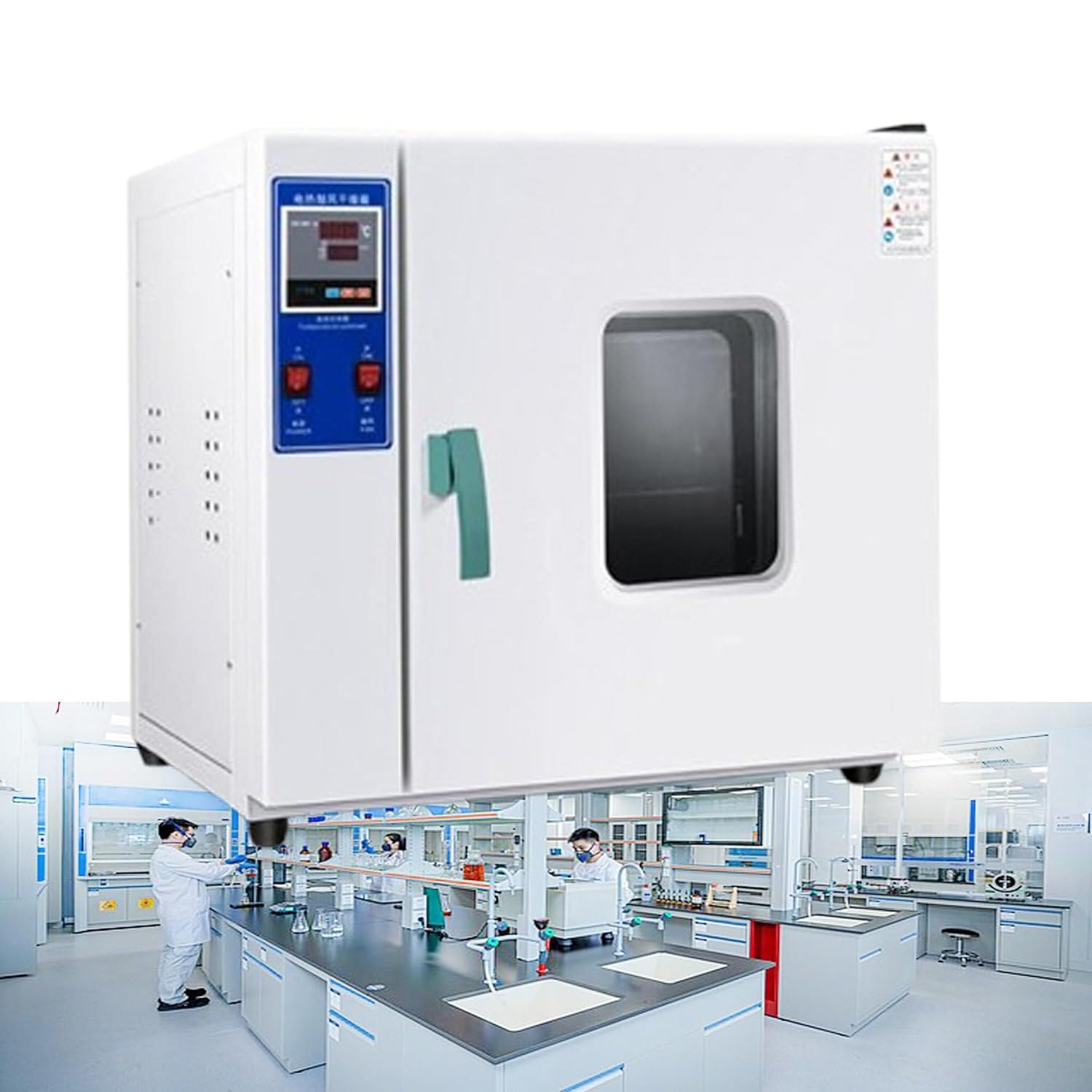 Laboratory Drying Oven, Constant Temperature Blast Drying Oven for Laboratory/Industrial, Lab Forced Air Convection Drying Oven with Intelligent Digital Display Temperature Controller 16L