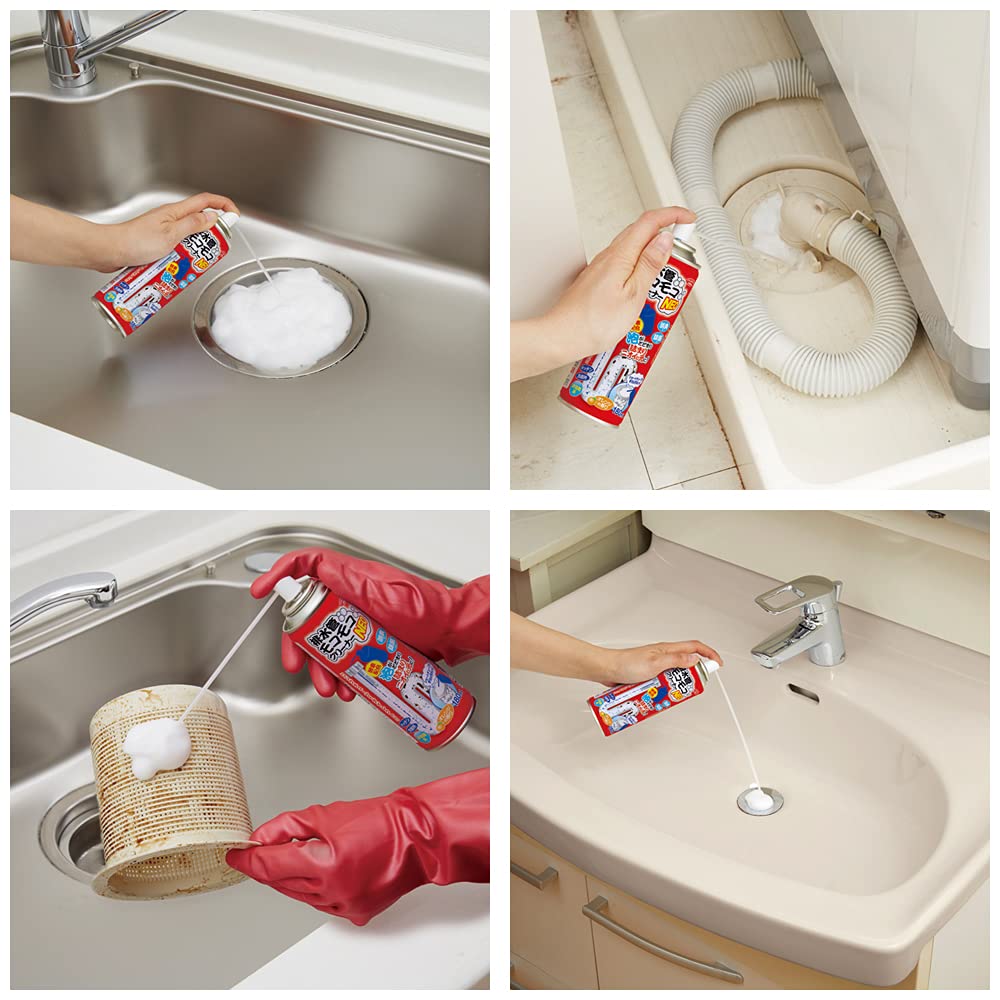 Amazon.co.jp: アイメディア 排水管 排水口 パイプクリーナー 180ml 泡