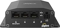 Vista 2 de Peplink AP One Rugged Grado industrial, malla Wi-Fi para entornos extremos 3 puertos Ethernet 10/100/1000M PoE 802.3at con conector Microfit