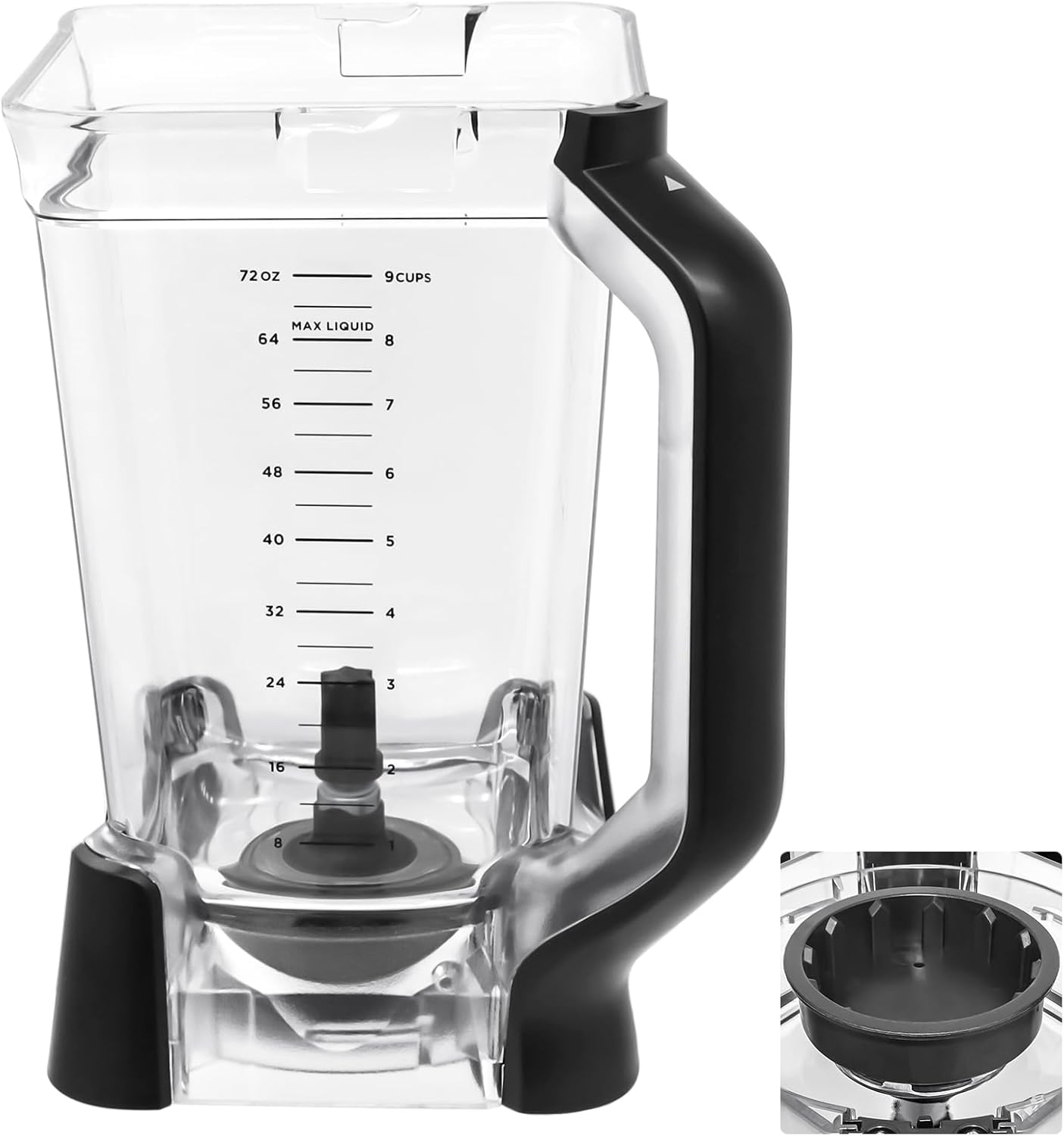 Jarra de repuesto WARDFYT 72 oz compatible con Ninja BN751 BN801