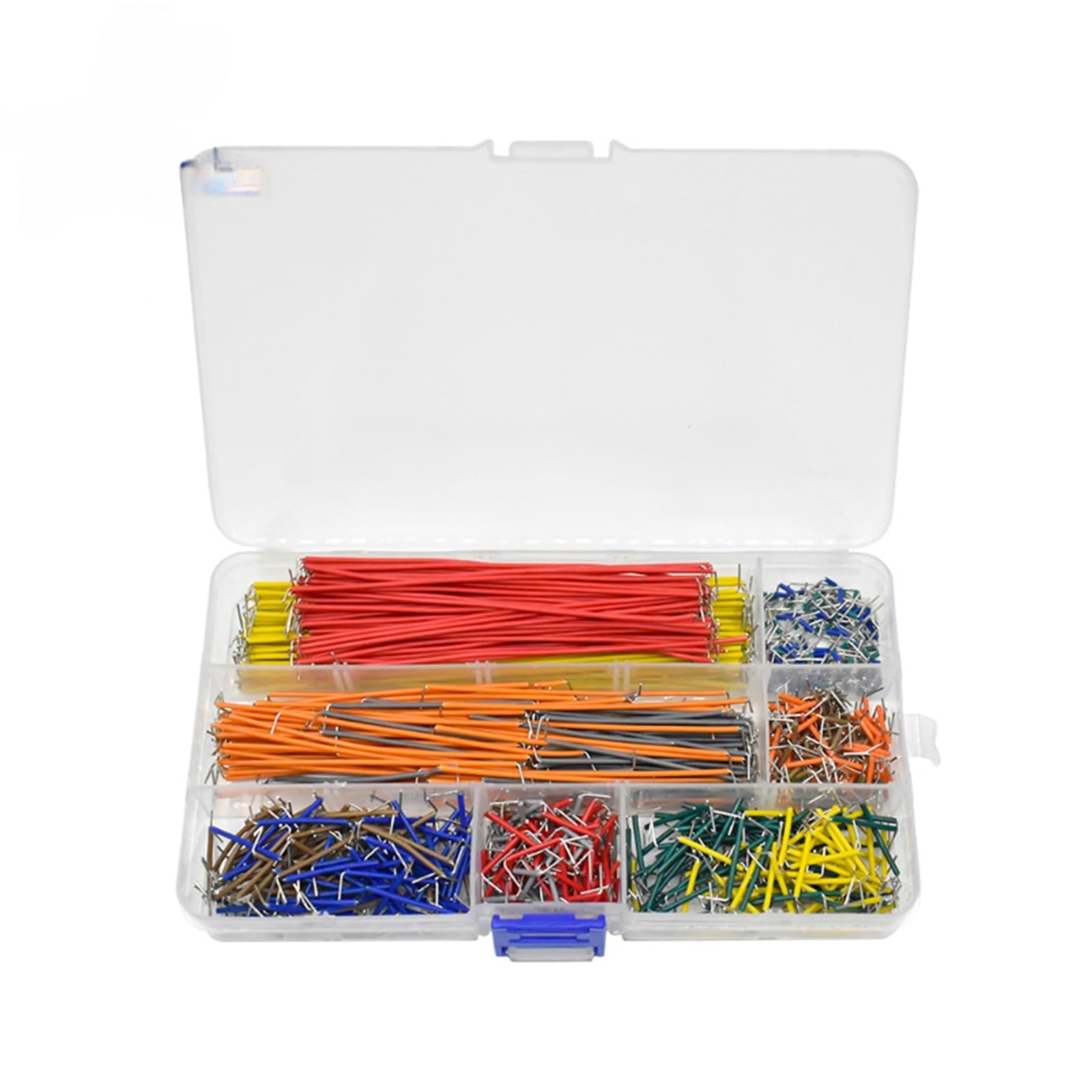 140/350/560/840 Pezzi Kit Cavi Jumper for breadboard Senza Saldatura a Forma di U for circuiti di prototipazione di breadboard PCB, for Fai da Te(840pcs)