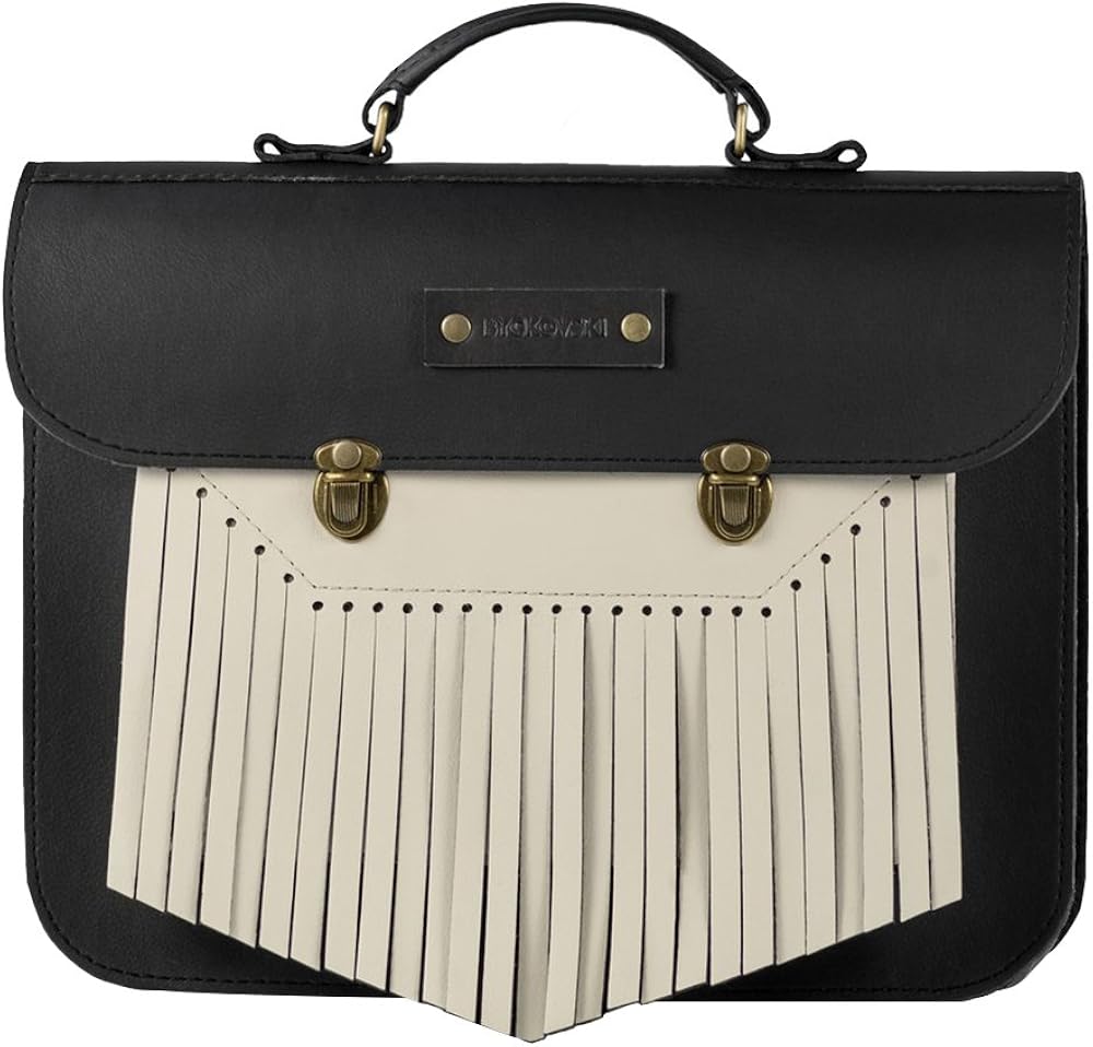 BYCKOVSKI Phobos Genuine Leather Briefcase (Black