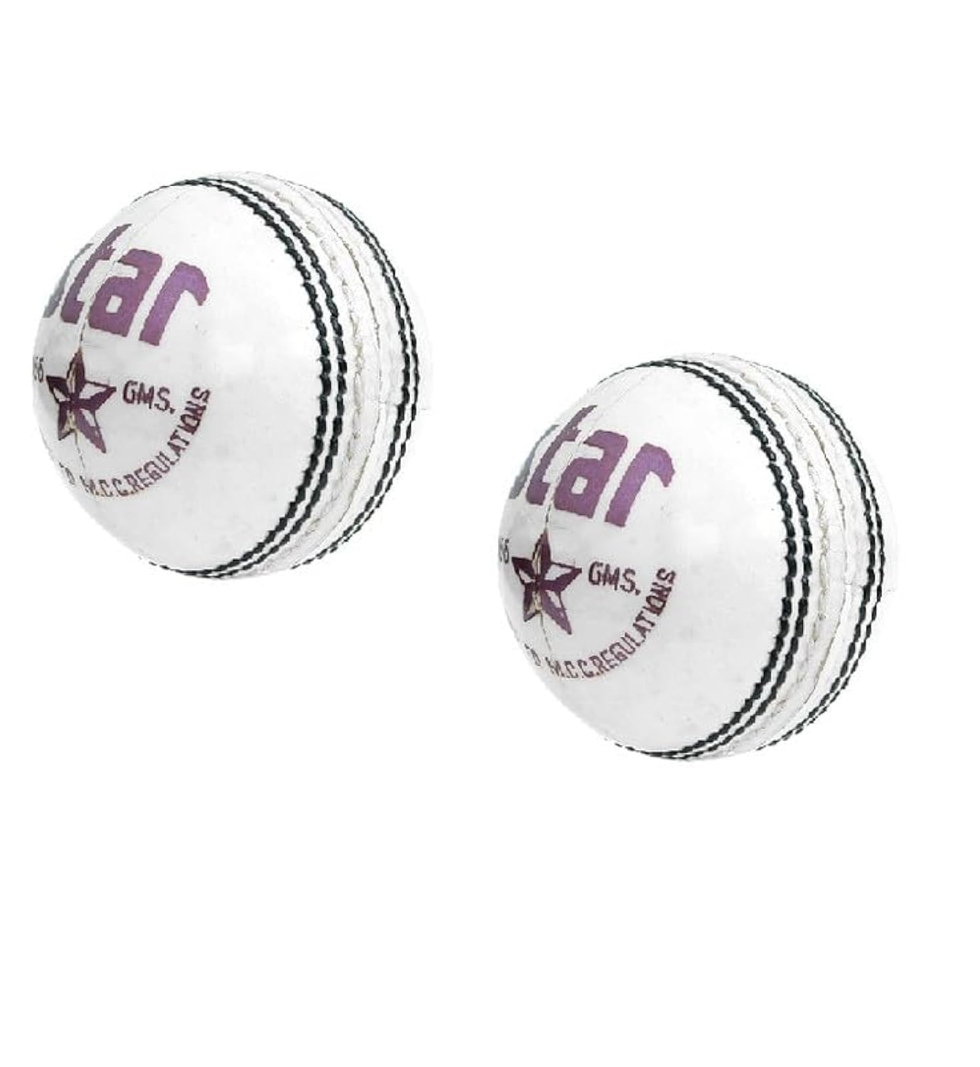 CW Star White Leather Cricket Ball 4 Cut Piece Pure Leather Ball Top Grade Pack of 2 (B08CDKD51M) Amazon Price History, Amazon Price Tracker