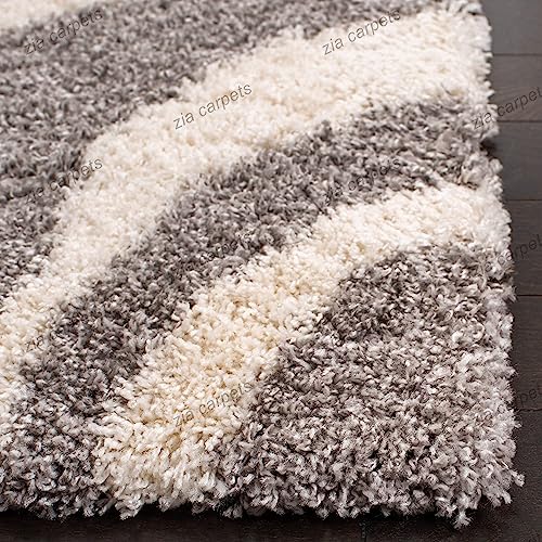 Image of Modern Quality Carpet /Trending Design Hand Woven Fluffy Rug /Mats for Bedroom /Dinning Hall /Living Room 2-inch Thick [Size 12x15 feet]