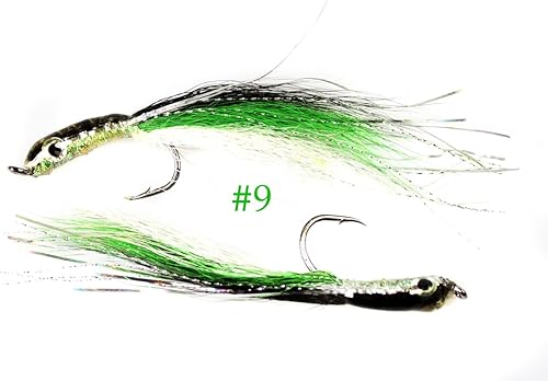 Jigging World Epoxy Bucktail Teaser #9 NegroVerde Color