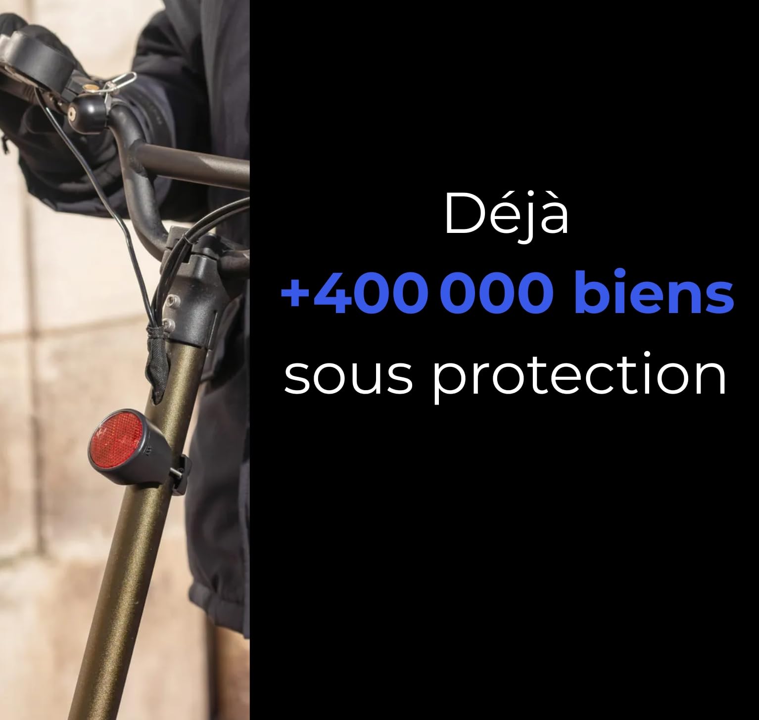 Invoxia Bike Tracker Traceur GPS Antivol Vélo Connecté | Réflecteur discret étanche, autonomie 3 mois, alertes temps réel, abonnement 1 an inclus