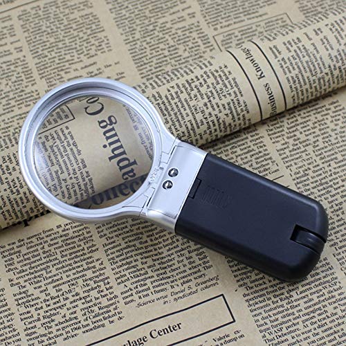 Loupe 3 fois pliable pour lire sans fatigue oculaire avec support LED - 5
