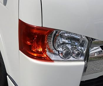 トヨタ ハイエース US スタイル コーナーレンズカバー ヘッドライト オレンジ トヨタ ハイエース US スタイル コーナーレンズカバー ヘッド