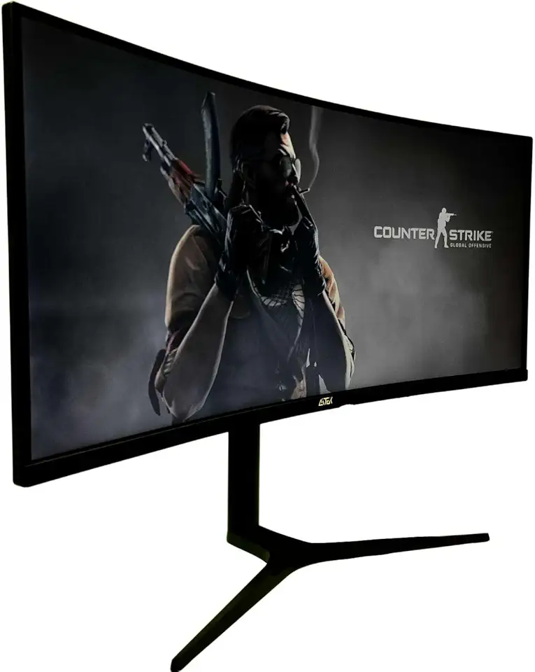 Monitor Gamer Ultrawide 34 Polegadas 165Hz 1ms Resolução WQHD Preto HDMI/DP - Design Ergonômico