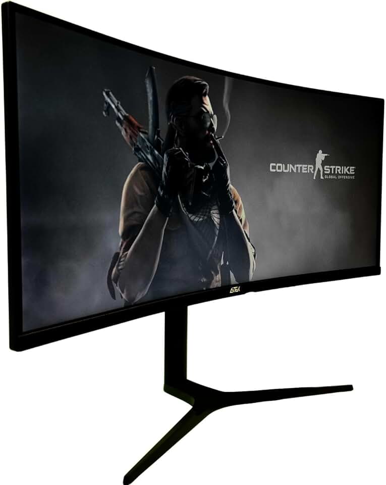 Monitor Gamer Ultrawide 34 Polegadas 165Hz 1ms Resolução WQHD Preto HDMI/DP - Design Ergonômico