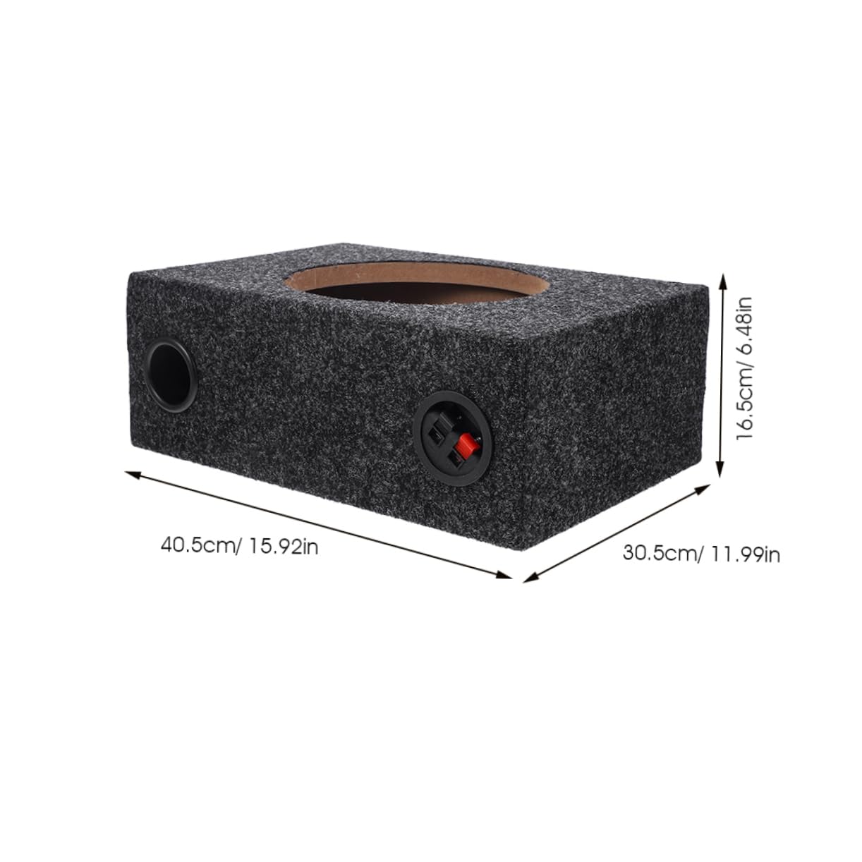 Subwoofer da 10 Pollici Cassa per Subwoofer Auto in Legno Abs Custodia Robusta per Veicoli e Camion, Migliora i Bassi la Qualità Audio per Installazione Semplice e Uso