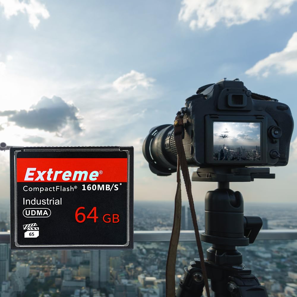 Carte mémoire Compact Flash 64 Go Haute Vitesse UDMA 160 Mo/s Reflex