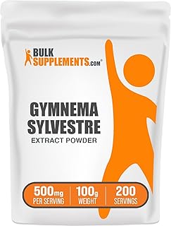 BulkSupplements.com Gymnema Extract Powder - from Gymnema Leaf, Gymnema Sylvestre Extract - Gymnema Powder, Herbal, Gluten Free - 500mg per Serving, 100g (3.5 oz) (Pack of 1)