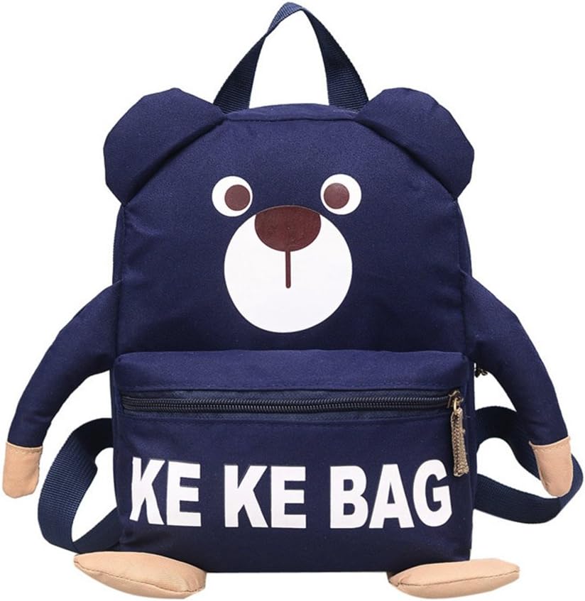 Toddler Kids Backpack, YIMOJI Baby Children Travel Bag Rucksack Cute Cartoon Bear Backpack School Bag for Preschool Kindergarten Girls Boys (Bear 2 Deep Blue)