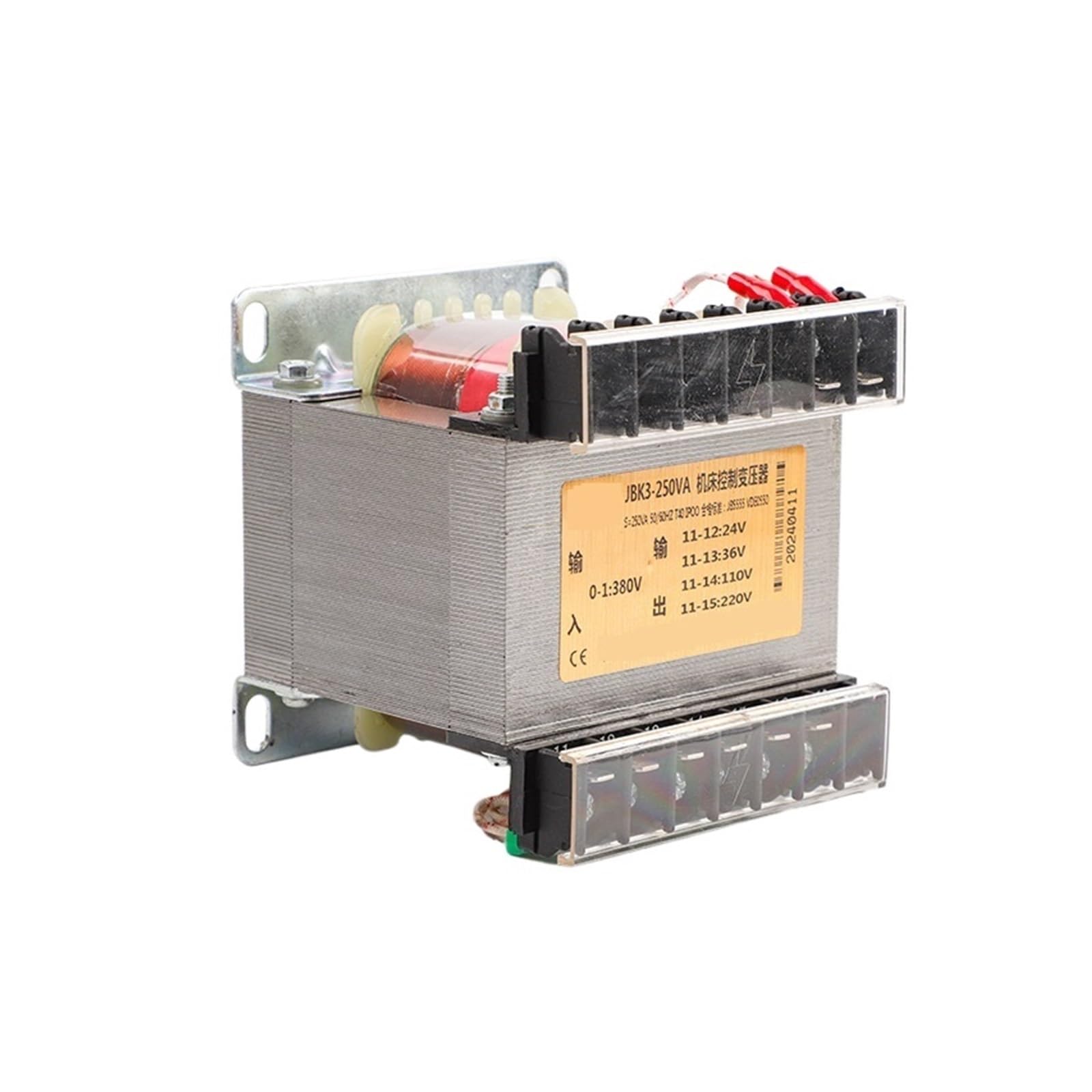 Trasformatore di Controllo Trasformatore di Controllo for Macchine Utensili JBK3, Isolamento monofase da 380 V a 220 V a 36 V/24 V, fresatrice, tornio CNC(JBK3-300VA)