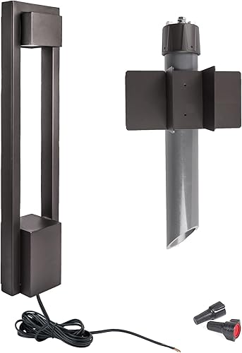 Miniatura 2 de WAC Iluminación de paisaje, luz LED de 12 V de bolardo de 2700 K en negro