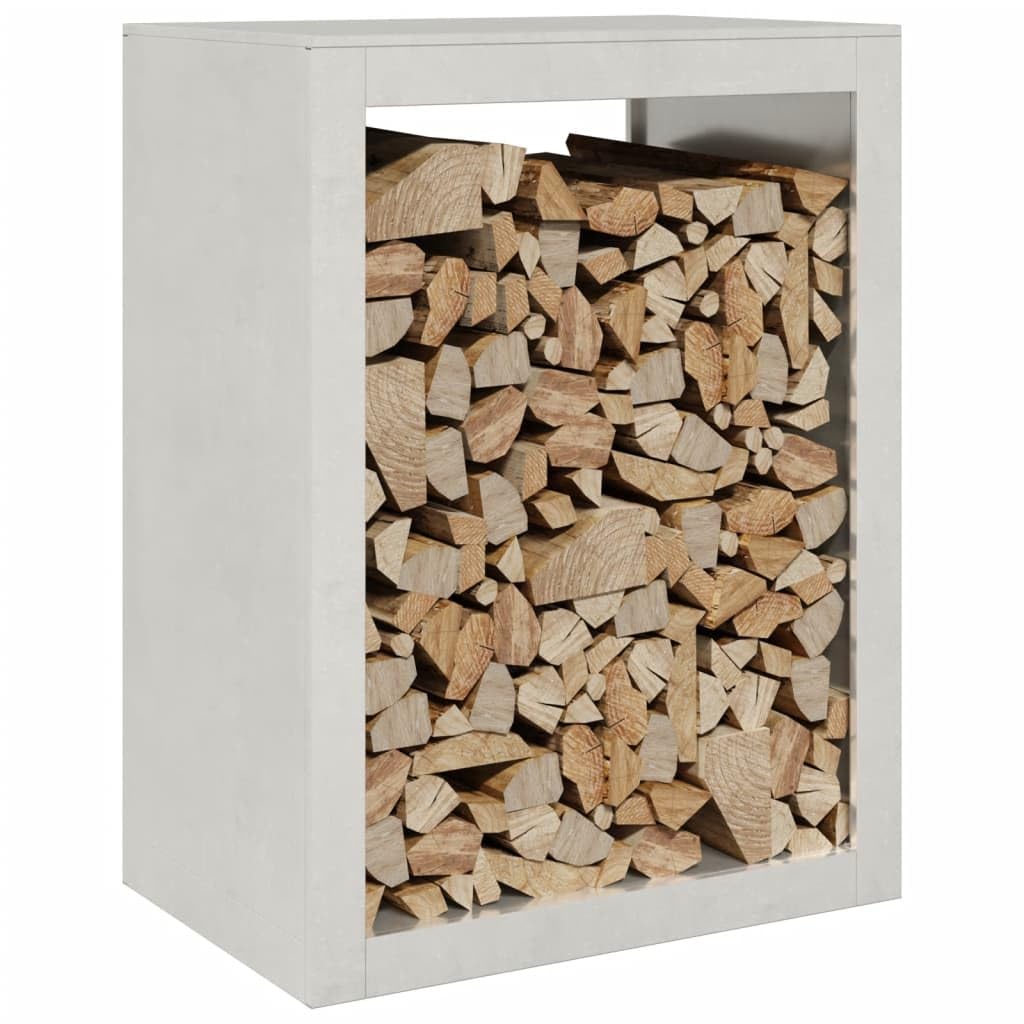 Mangloder Brennholzregal Edelstahl 60 x 40 x 80 cm, Kaminholzständer für Lagerung und Trocknung, Holzlager mit Luftzirkulation für Kamin, Ofen, Terrasse und Garten