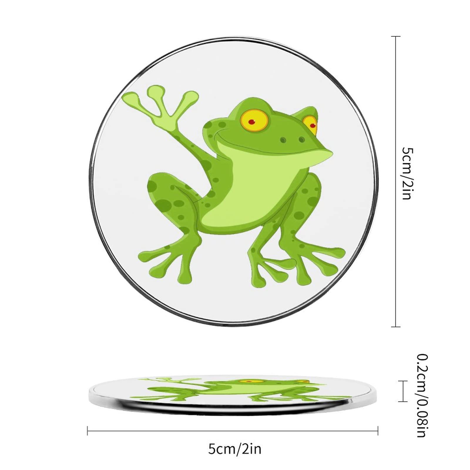 Aimant Grenouille Impression 3D - Magnétique Pour Frigo, Bureau, Tableau Blanc - Déco Fun - Cadeau Original - 2