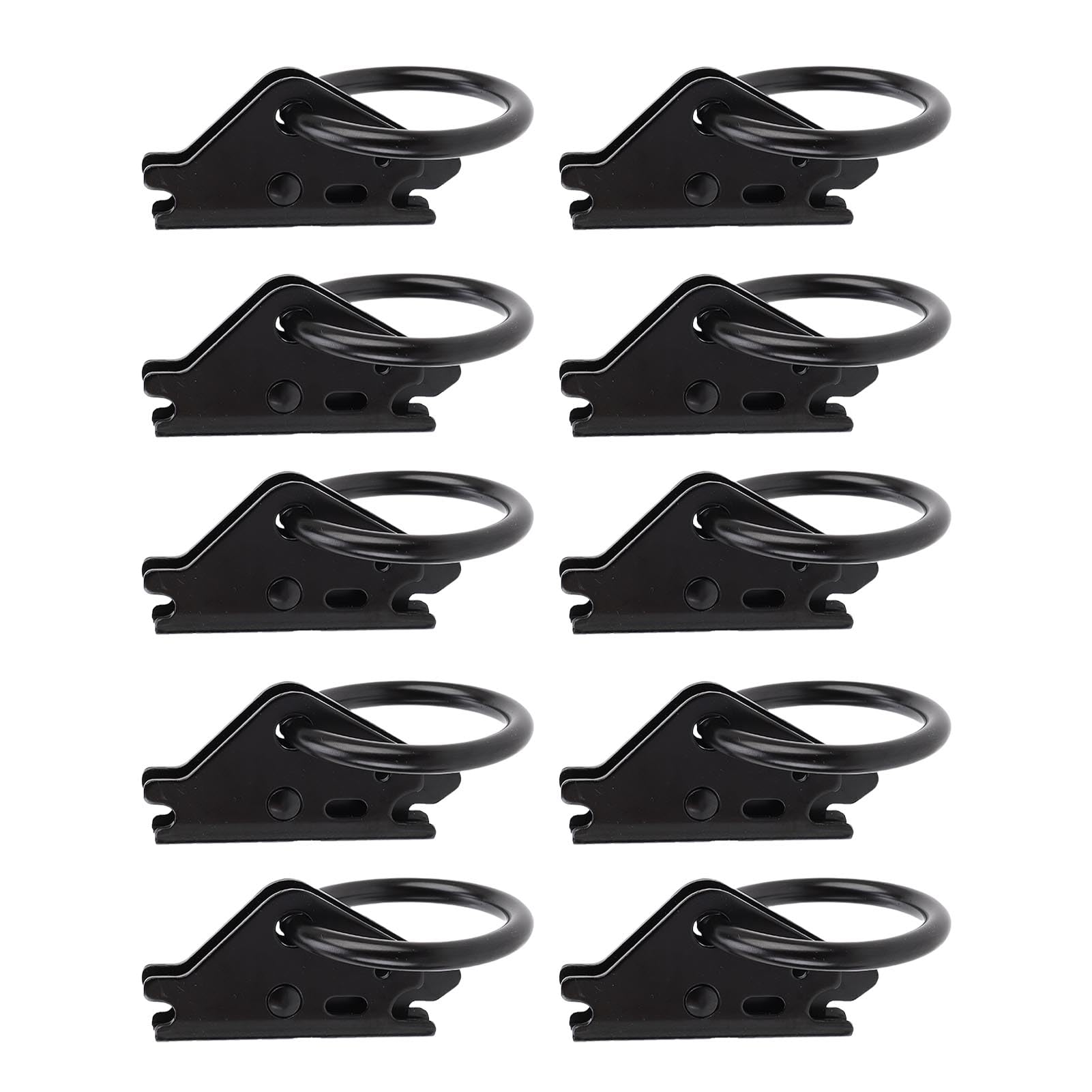 banapoy E Track O Anning Ating Anchors, 10Pcs de Servicio Pesado E del de Riel de Empate, 2500lbs de Carga de Trabajo, para Camiones, Remolques, Camionetas, Camas Planas