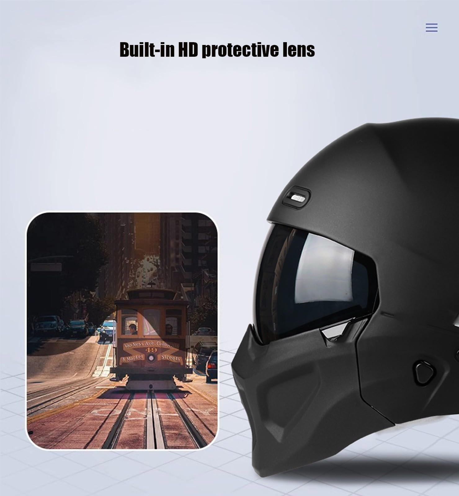 Casco Modulare Bluetooth per Moto, Casco Integrale con Visiera Parasole, Casco Jet Leggero per Uomini E Donne Adulti Casco Aperto Omologato ECE G,XL61-62CM