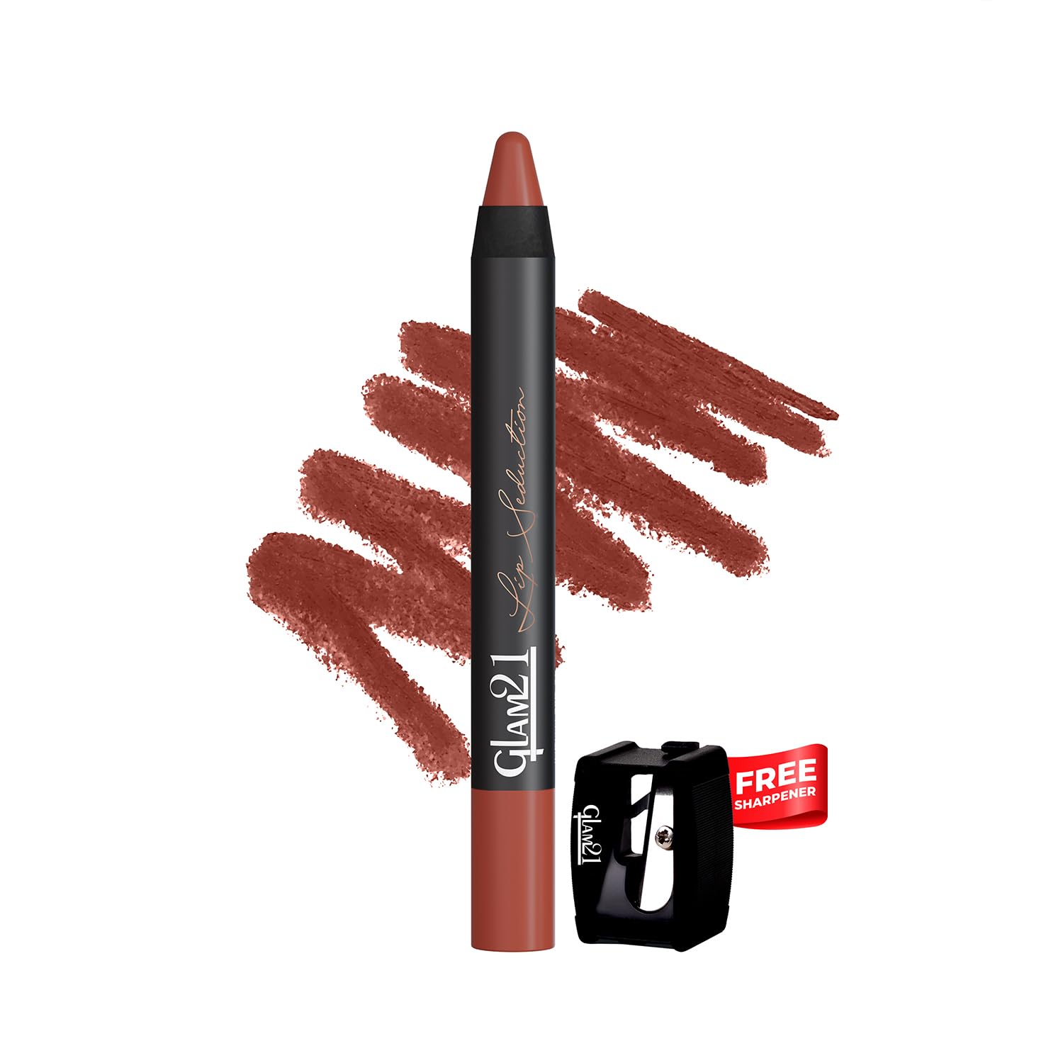 Glam21 Lip Seduction Non- Transfer Crayon Lipstick up to 12 Hours Stay | Lightweight & Longlasting|Creamy Matte | Smudge Proof - 3.6gm|Expresso-18 (Matte)-image-11