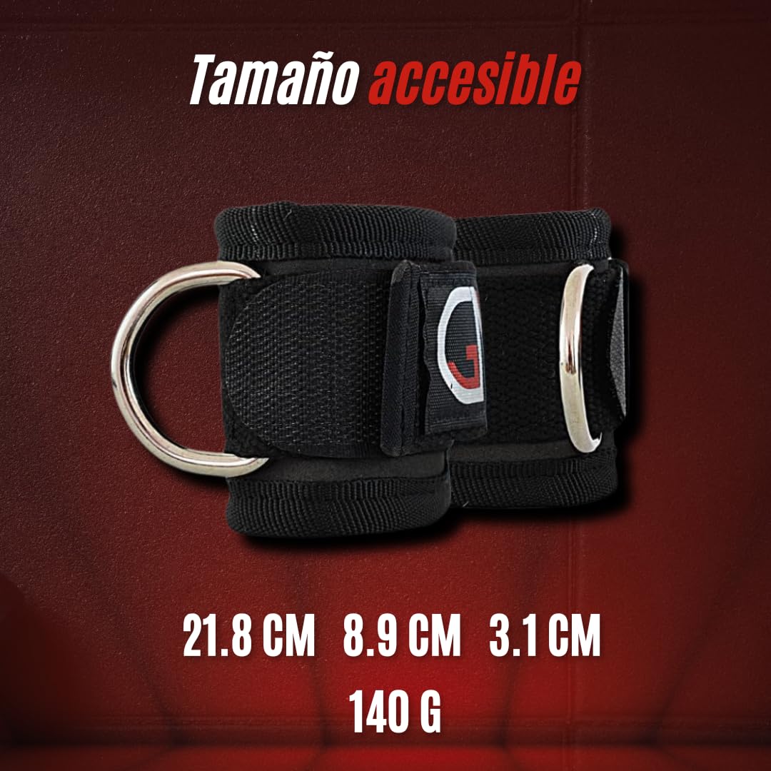 GN FITNESS Grilletes para Muñecas Gym, Muñequera para polea, Grillete muñeca hombre, Correa para mano, Accesorios de gimnasio, Modifica tu Entrenamiento de Pesas