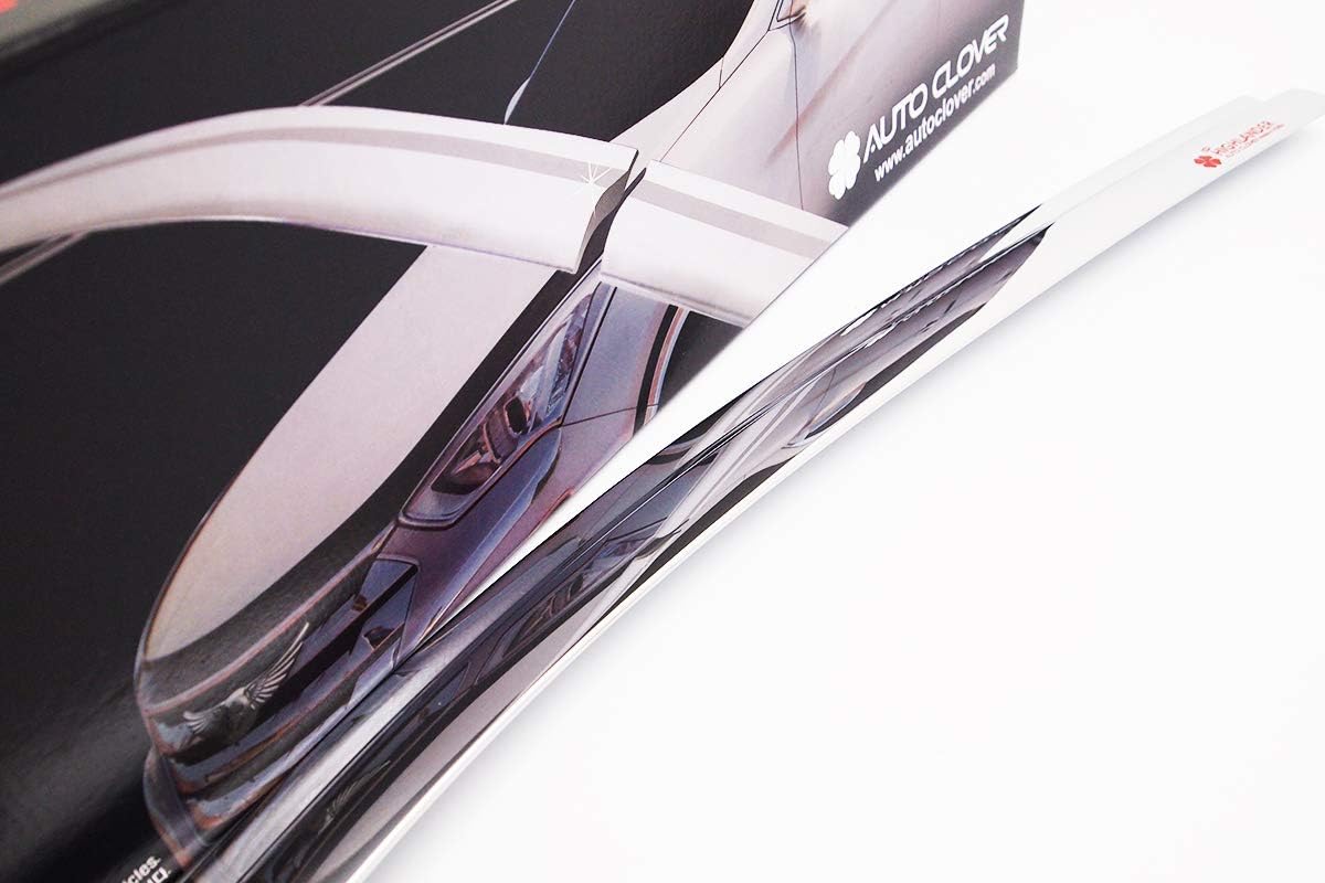 AUTOCLOVER Chrome Side Wind Deflectors 6p for 2014~2019 Toyota Highlander
