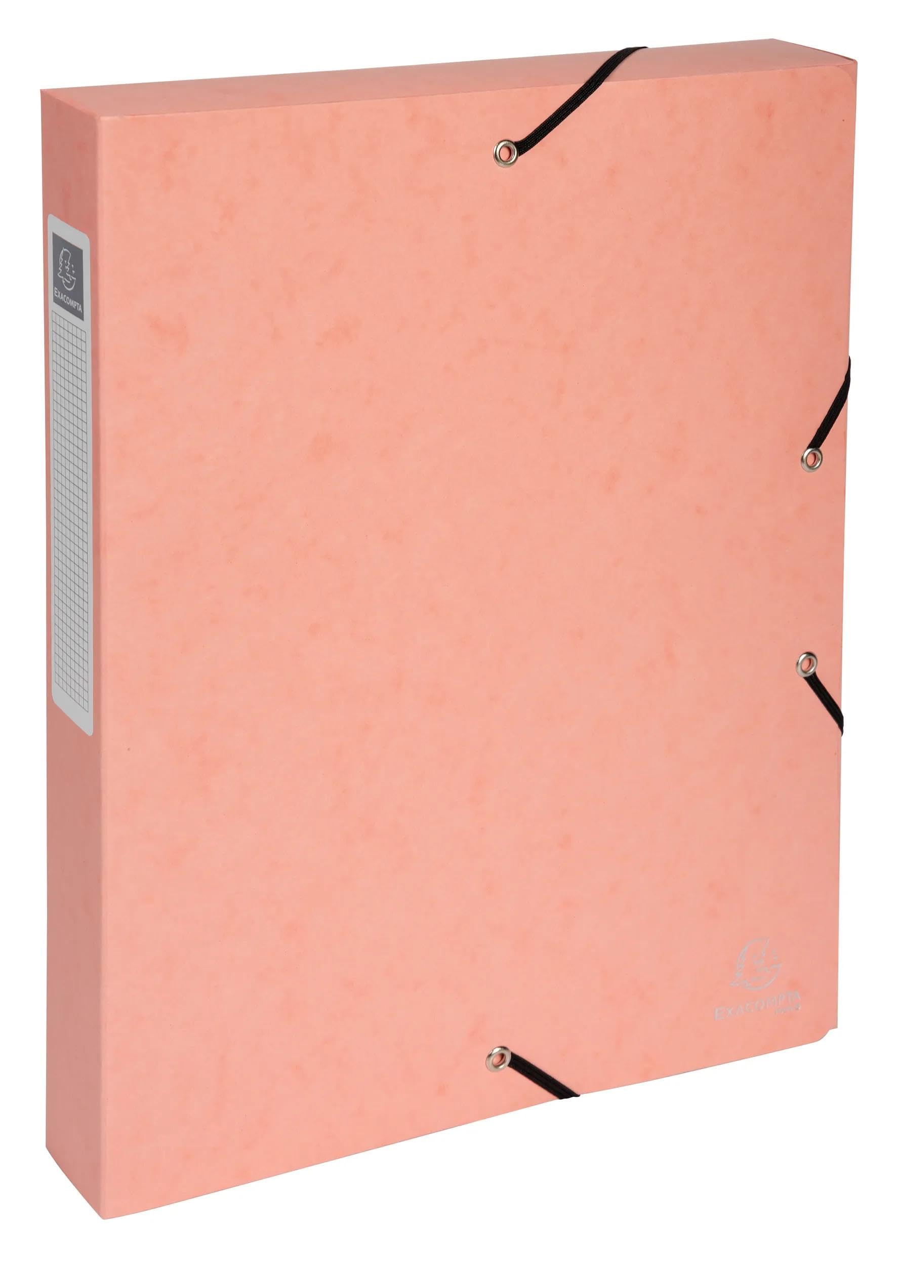 Exacompta - Rif. 59570E - 8 scatole per documenti Aquarello, dorso 6 cm, in carta lucida 600 g/m2, dimensioni 25 x 33 cm, per documenti A4, consegnate montate