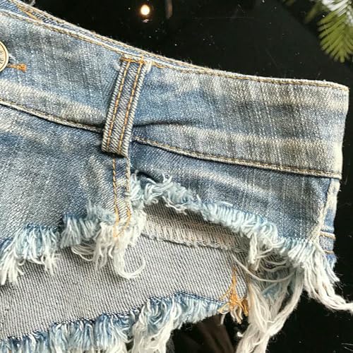 Shorts pantalons chauds femmes bas string denim mode sexy - 4