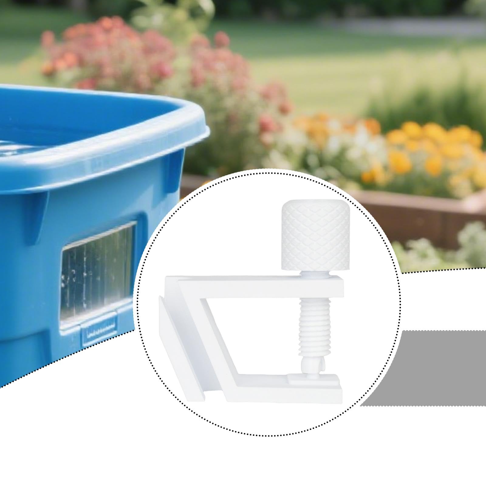 Milageto Support Tube pour Aquarium, Montage pour Aquarium, Accessoire Pratique et Multifonction, Blanc