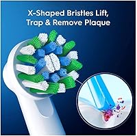 Vista 8 de Cabezales de cepillo de dientes eléctricos de repuesto Oral-B Cross Action, 10 unidades.