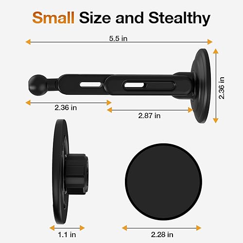Miniatura 7 de Soporte magnético de teléfono para tablero de automóvil MagSafe rotación de 360 todo de metal 20 imanes más fuertes Soporte magnético para teléfono
