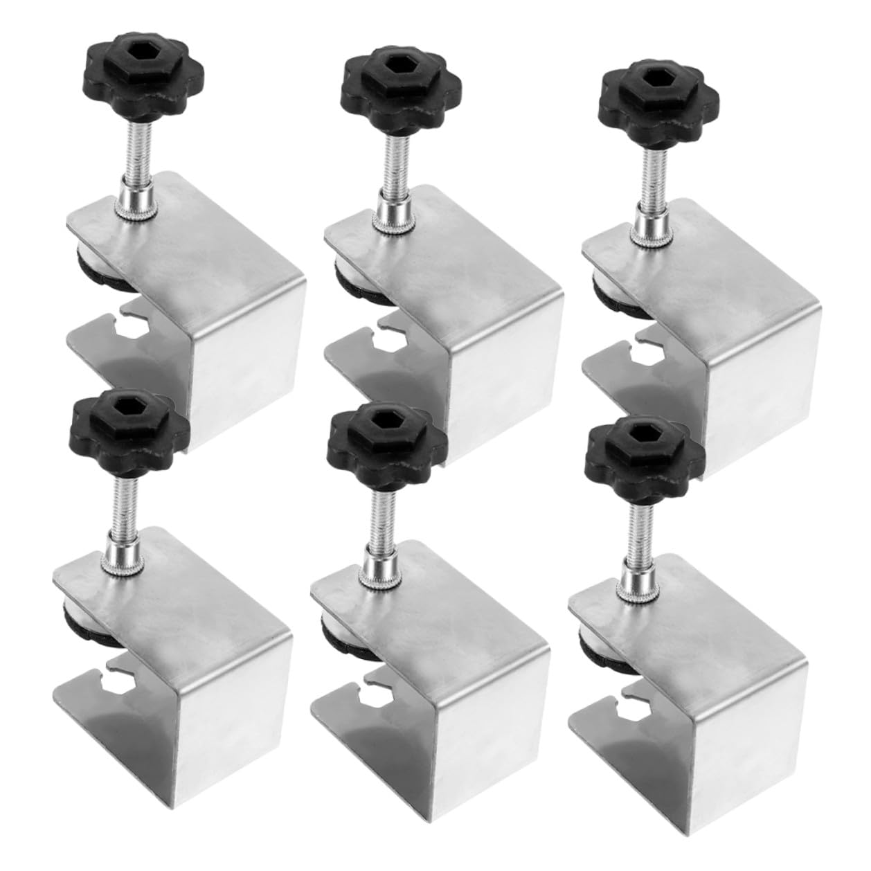 Serre-joint C menuiserie lot de 6 pinces acier inoxydable pour outil fixation meuble et bois