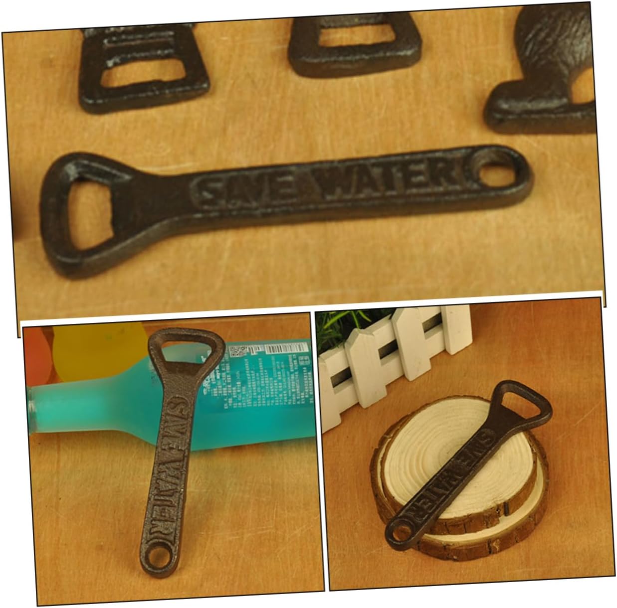 Manual Beer Bottle Opener Beer Fest Party Xmas Cast Iron image 4
