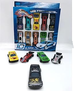 سيارات سباق رياضية معدنية ، 10 متعدد الألوان