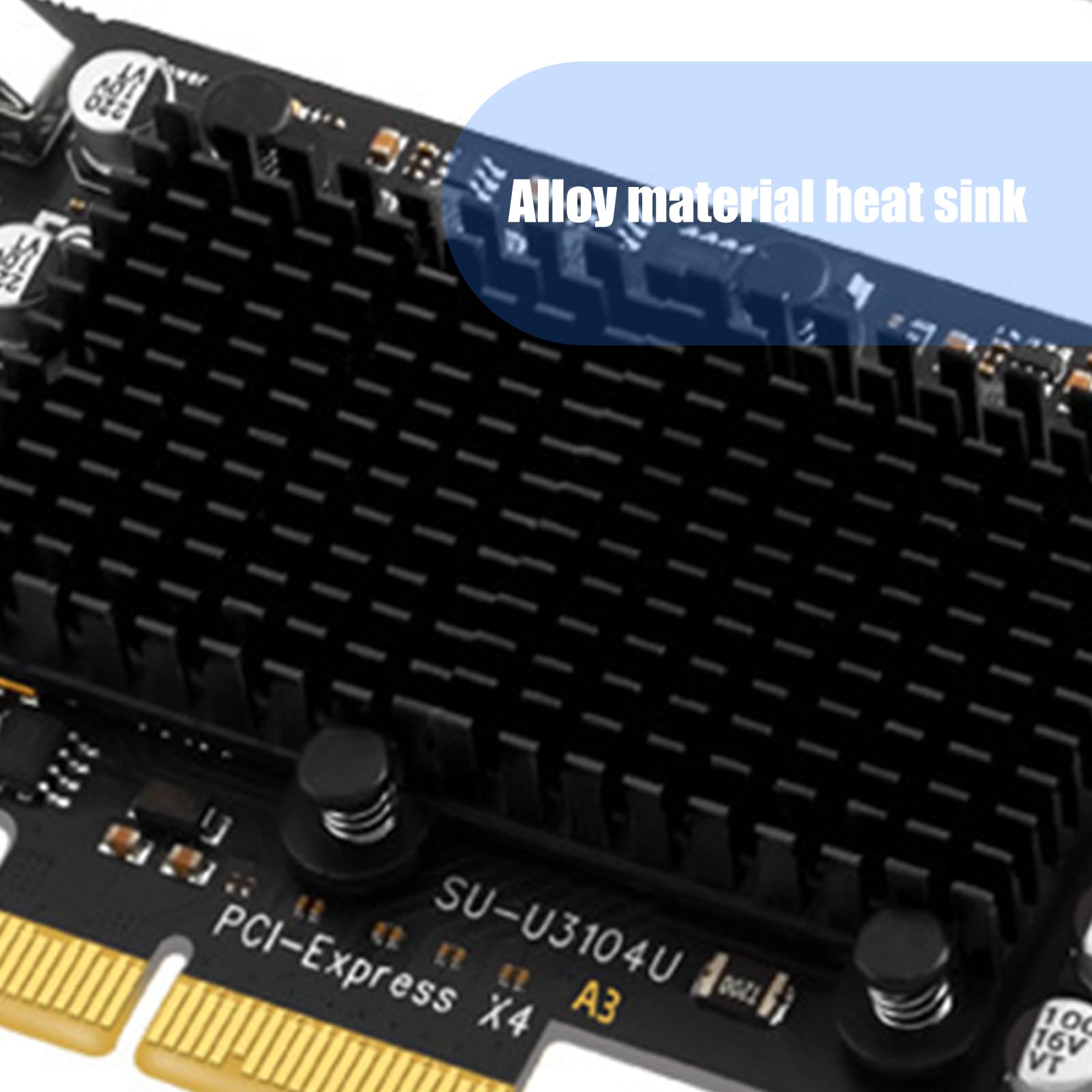 Adattatore per scheda di espansione PCIE USB 3.2, scheda di espansione esterna PCIE a 4 porte, adattatore USB 3.2 per dispositivi desktop, industriali USB
