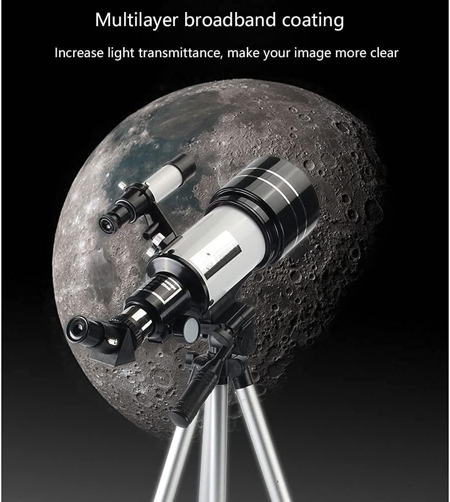 Astronomical Telescop ConvenientTelescop ConvenientBeginners Adults 70mm Astronomy Refractor Telescop ConvenientPortable with Carry Bag Phone Adapter Tripod Ha