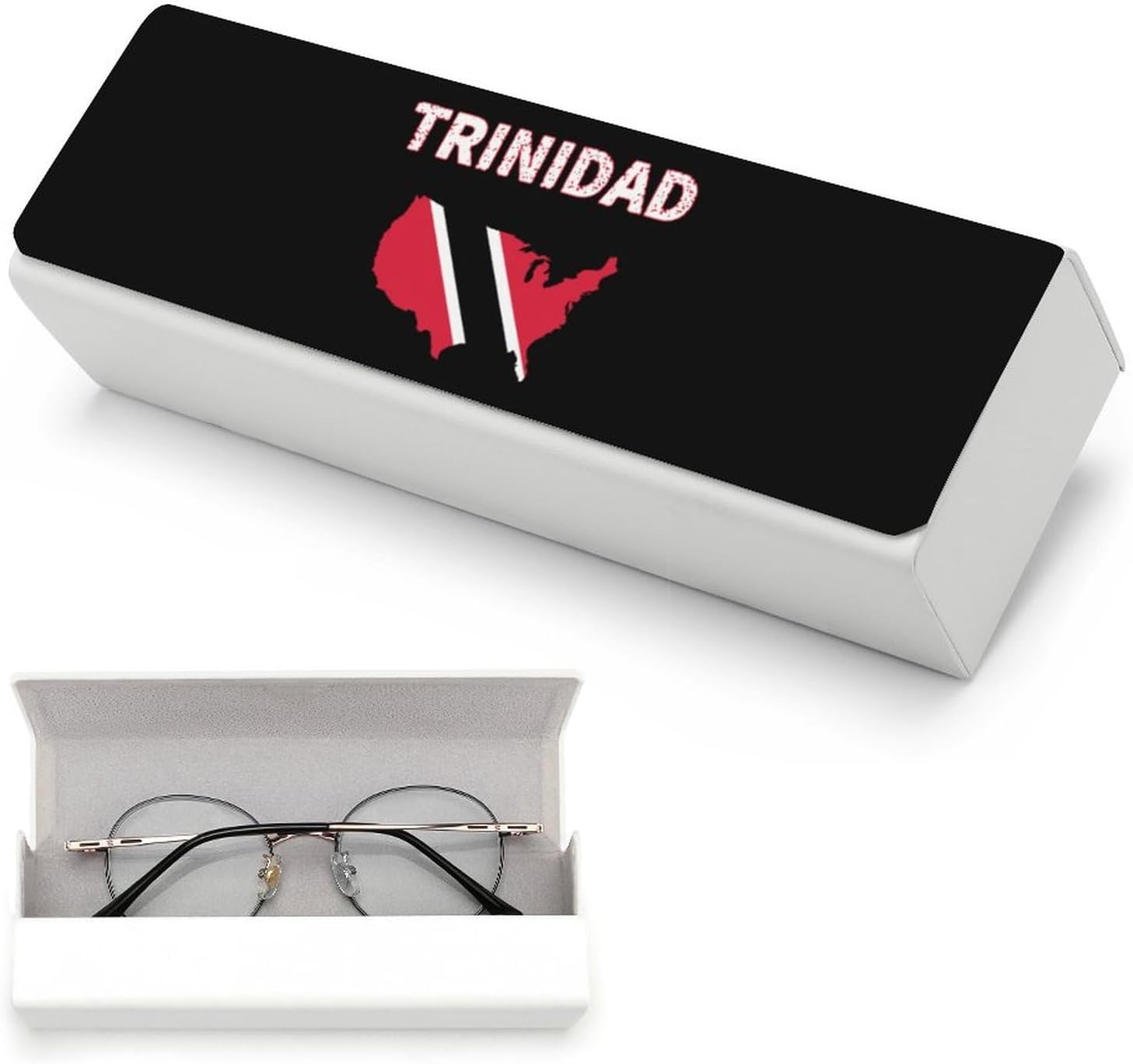Trinidad Flag Eyeglasses Case with Cleaning Cloth image 5