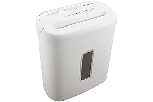 Amazon Basics 8-Sheet Cross Cut Paper and Credit Card Shredder