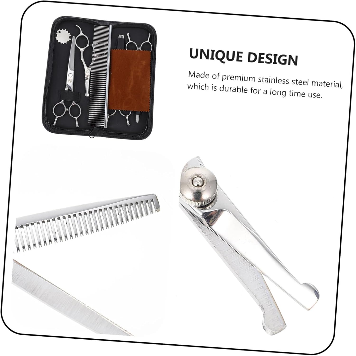 1 Set Dog Grooming Scissors Professional Pet Trimming Scissors for and Easy Hair Grooming Experience and Convenient Hairdressing Tools