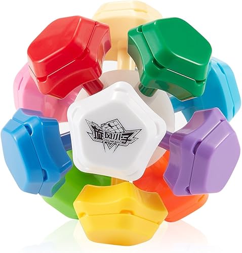Miniatura 8 de D-FantiX Cyclone Boys 3x3 megaminx - Cubo de velocidad sin calcomanías de cubo de dodecaedro pentagonal de juguete rompecabezas