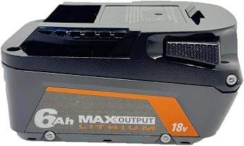 RIDGID 18V 6.0 AH MAX Output Lithium-ION Batteries 2-Pack AC840060PN | Not eligible for the Lifetime Service Agreement