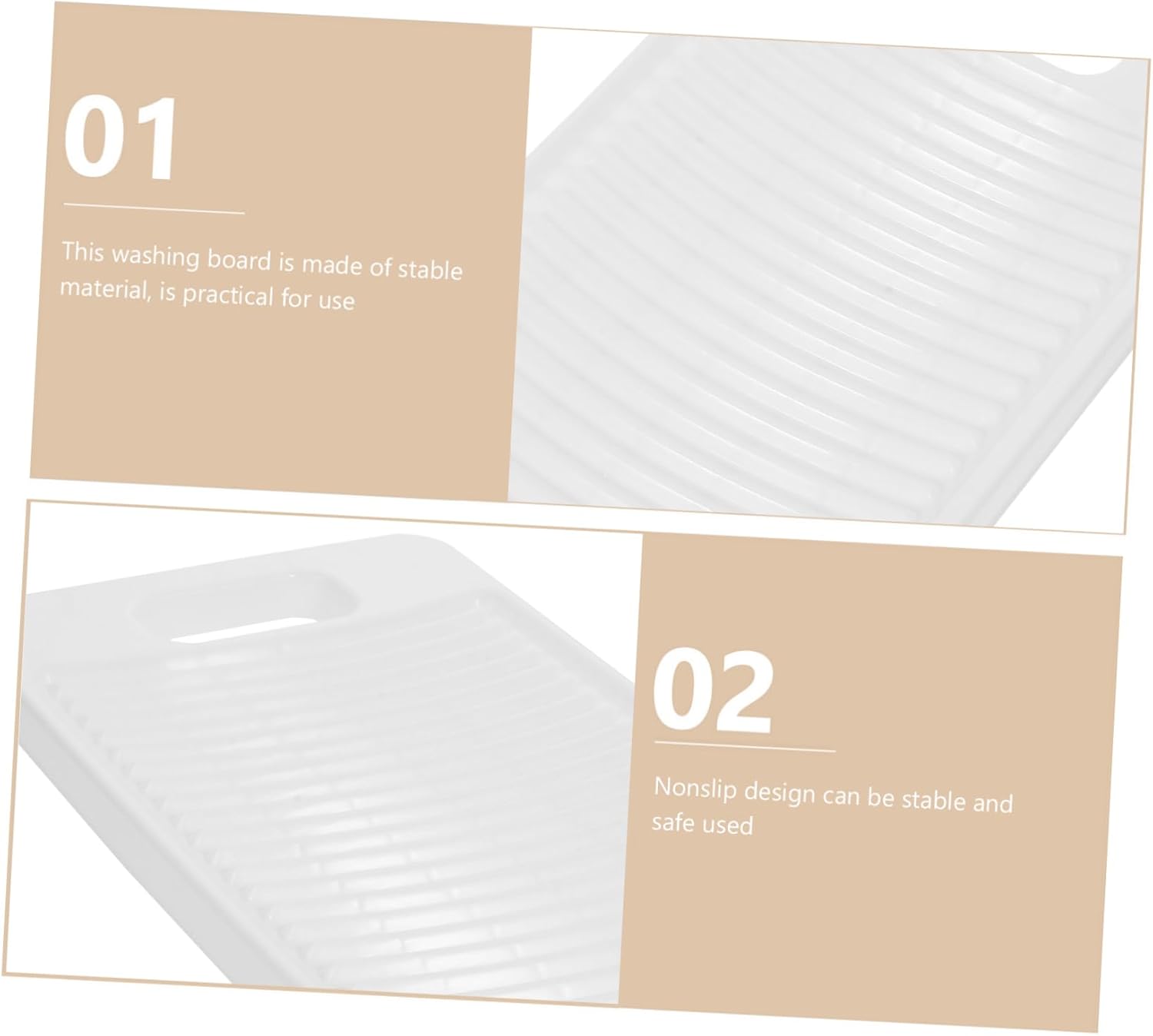 Washboard for Clothes Washing Travel Washboard Hand Washing Clothes Tool Plastic Easy Storage Hanging